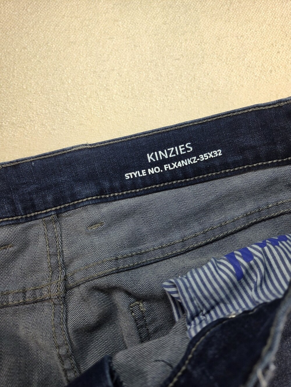Mugsy Kinzies Jeans 35x32 Dark Wash Stretch Denim - Picture 7 of 9